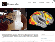 Tablet Screenshot of klingberglab.se